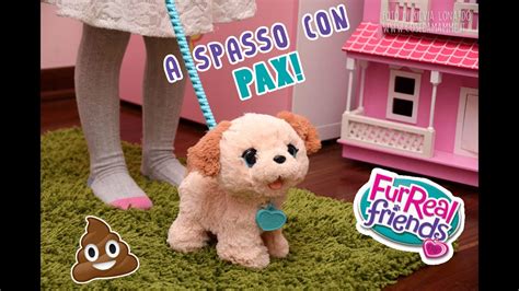 a spasso con pax il cagnolino che fa la cacca by fur real friends youtube