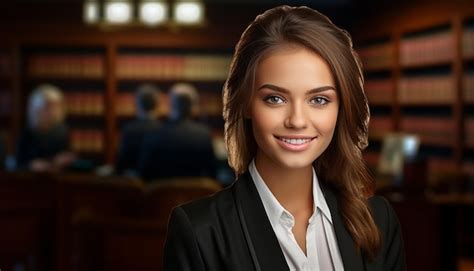 Premium Ai Image Happy Smiling Female Lawyer Cute Young People Law