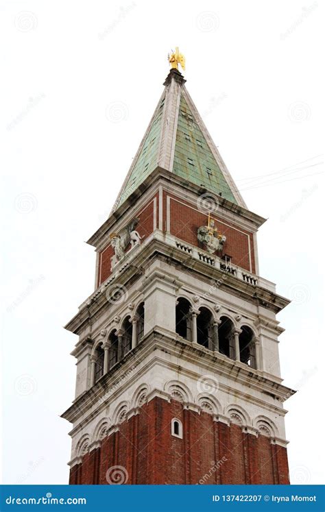San Marco Campanile Bell Tower In Venice Stock Image Image Of