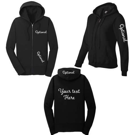 Create Your Own Full Zip Hoodie Personalized Brides