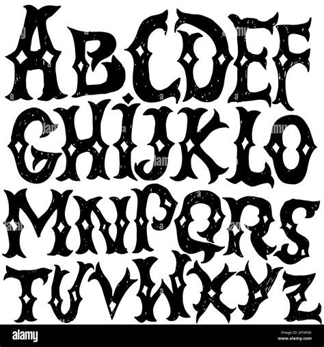 Gothic Old English Hand Drawn Gothic Old English Calligraphy Fonts