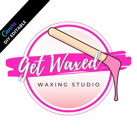 DIY Waxing Studio Logo Pre-made Template - Etsy