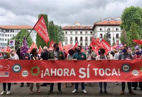 UGT Y CCOO Piden En Oviedo La Subida Del SMI Y Exigen Derogar La