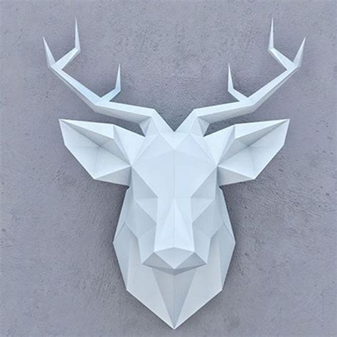 Smoll Deer Paper Head 3d Model