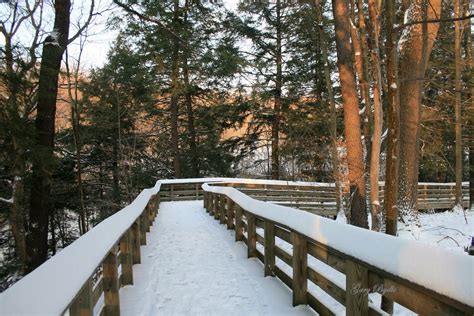 Winter Walkway Snow Covered Path To Brandywine Falls In Th Flickr