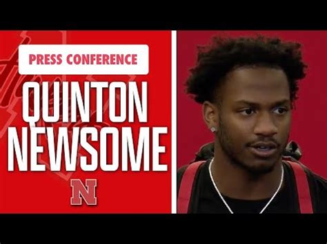 Nebraska Football Defensive Back Quinton Newsome Spring Game Press Conference I Nebraska Huskers