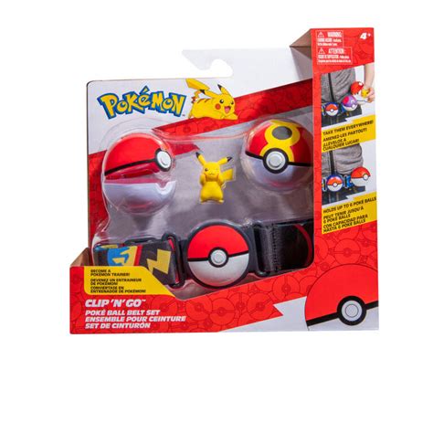 Pokémon Clip N Go Belt Set Pikachu Poké Ball And Repeat Ball