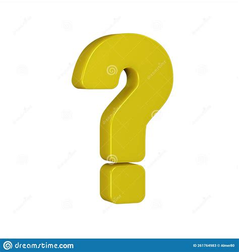 Yellow Question Mark Isolated On White Background Stock Illustration Illustration Of White