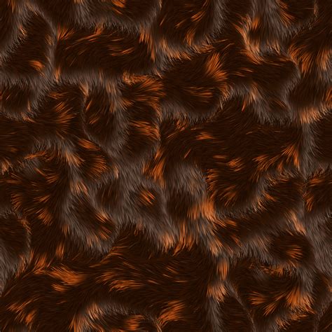 Another great seamless fur texture in brown and orange