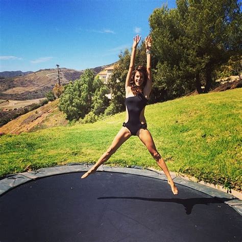 Alessandra Ambrosio Had Fun On A Trampoline Celebrity Instagram Pictures March