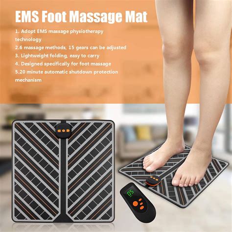 Usb Electric Ems Foot Massager Leg Reshaping Pad Feet Muscle Stimulator