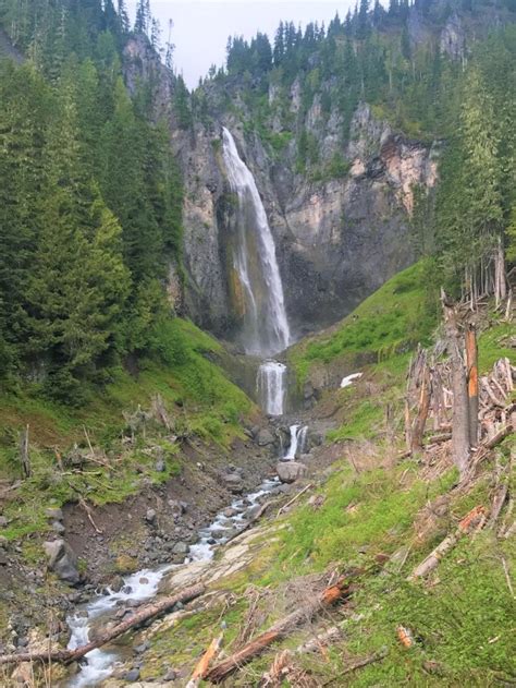 Waterfalls Of Mount Rainier National Park Washington