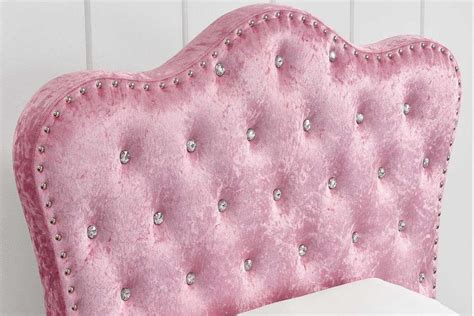 Windsor Single Storage Bed Frame Pink Crushed Velvet Crushed Velvet Double Bed Crushed