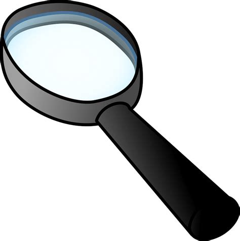 Magnifying Glass Clip Art Magnifier Cliparts White Pn