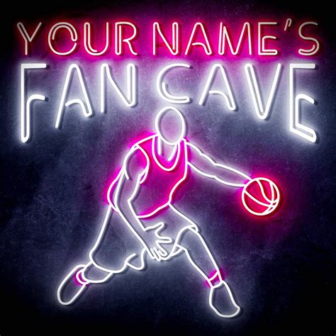 Custom Ultra Bright Basketball Fan Cave Led Neon Sign Way Up Ts