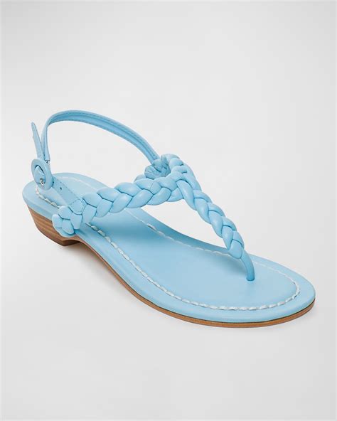 Bernardo Penelope Braided Thong Sandals Neiman Marcus