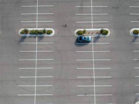 Empty Parking Lot From Above Stock Photos Pictures And Royalty Free