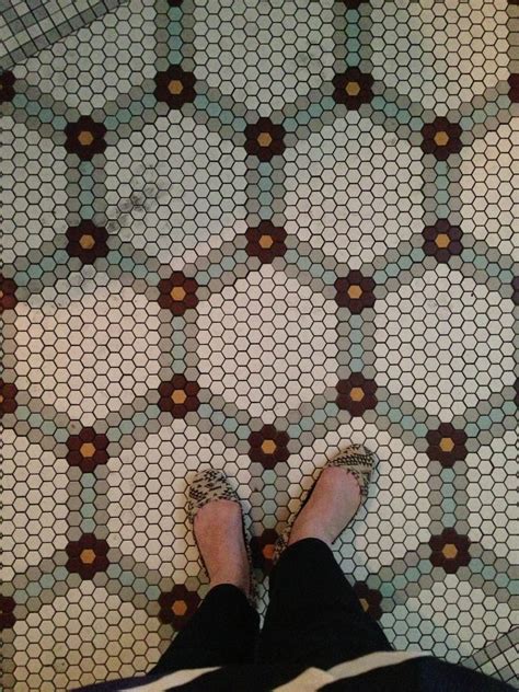 Yet Another Amazing Hexagon Tile Configuration Patterned Bathroom