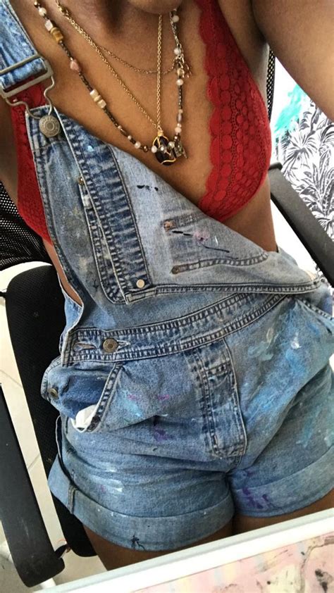 Melanin Beth Cool Outfits Levi Jeans Denim Shorts Hairstyles