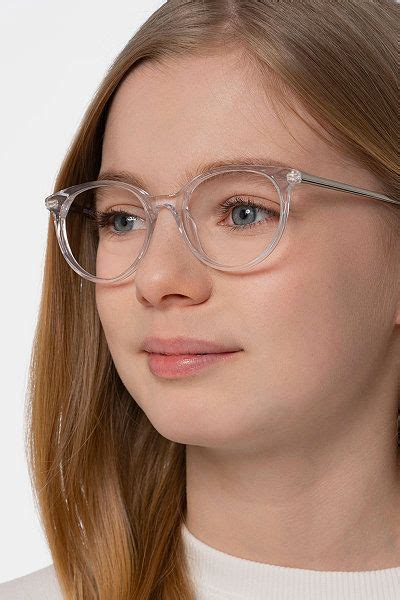 Solver Round Clear Frame Eyeglasses Eyebuydirect Glasses For Round Faces Eyeglasses