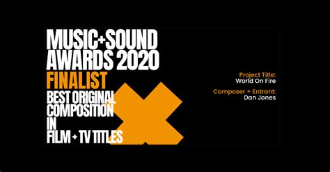 Dan Jones Nominated For A Music And Sound Award For ‘world On Fire