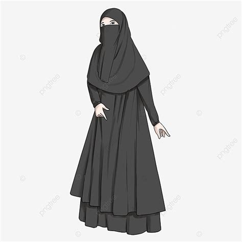 Pakaian Muslimah Hijab Gamis Cadar Hitam Niqab Jilbab Niqab Muslim