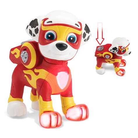 Buy Paw Patrol Mighty Pups Marshall Figure With Light Up Badge And