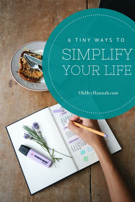 Simplifying Your Life Leads To More Head Space And Calmer Days