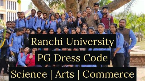 ranchi university pg dress code science arts commerce dresscode ranchiuniversity youtube