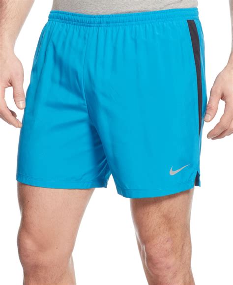Nike 5 Challenger Dri Fit Shorts In Blue For Men Lyst