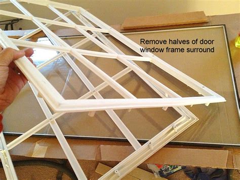 Garage 9 has the hardware kit which enables you to fix/reattach the window trim. How to Replace a Glass Frame in an Exterior Door