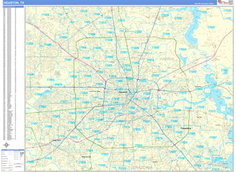Houston Area Zip Code Map Printable
