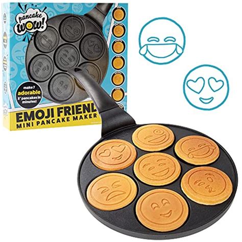 Create 7 Cool Unique Waffles Or Pancakes Mini Emojis Smiley Faces