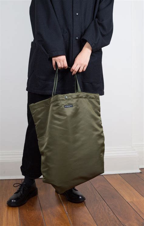 Carry All Tote Olive Flight Satin Nylon Engineered Garments Epitome