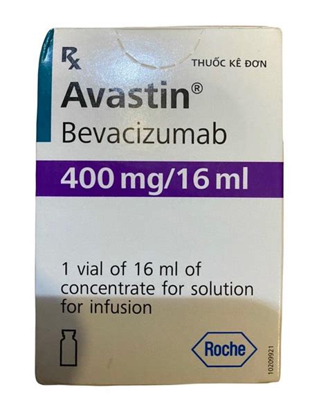 Avastin 400mg16ml Bevacizumab Roche Hộp 1 Lọ