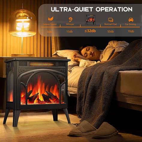 Kismile 3d Infrared Electric Fireplace Stove 24
