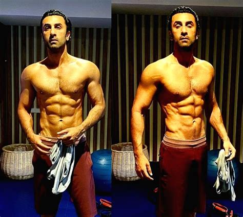 Ranbir Kapoors Trainer Puts Out His Shirtless Pic Flaunting Washboard Abs