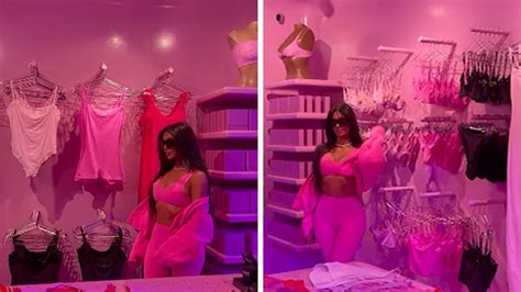 Kim Kardashian Makes Surprise Appearance at SKIMS Valentine's Day Pop