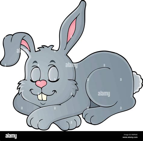 Sleeping Bunny Theme 1 Eps10 Vector Illustration Stock Vector Image