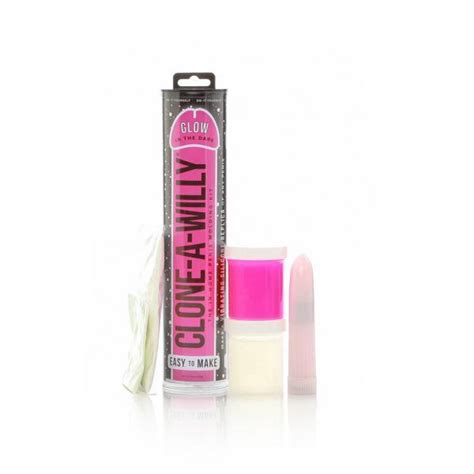 Clone A Willy Hot Pink Glow In The Dark Kinky Edge