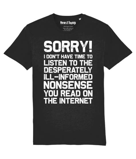 Desperately Ill Informed Nonsense T Shirt NewsThump Store
