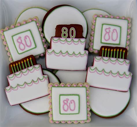 Happy 80th birthday card with retro music cd. Sweet Melissa's Cookies: Birthday Cookies: Happy 80th ...