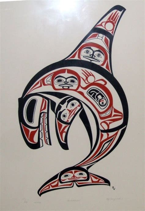 Northwest Coast Native Artist Roy Henry Vickers Le Blackfish Orca