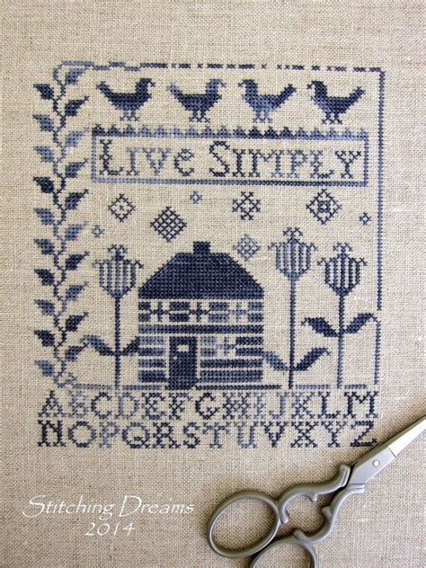 The sheer amount of patterns are to be combined and. Hands to Work "Live Simply" | Cross stitch samplers, Cross ...