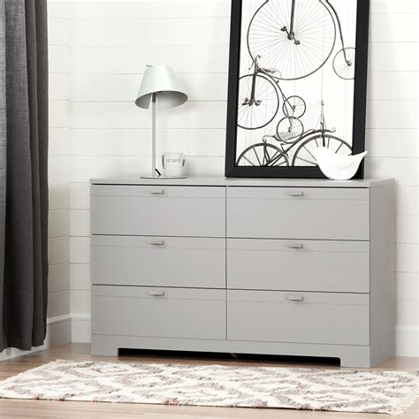 You'll also want to consider style and color to match your home's decor. South Shore Reevo 6-Drawer Double Dresser, Multiple ...