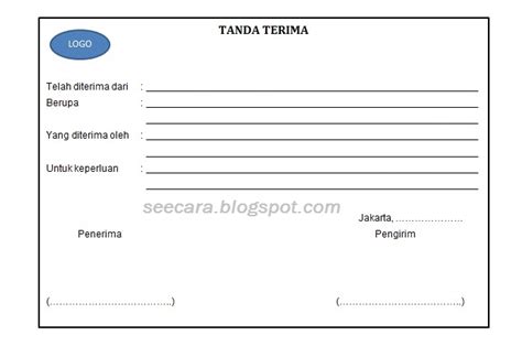 Contoh File Tanda Terima