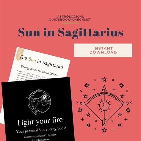 Astrological Cheat Sheets For Sagittarius Sun Energy Boost