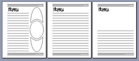 Free spring haiku lesson and template. Poetic Forms: Narrative Poetry and Haiku - Notebooking Fairy