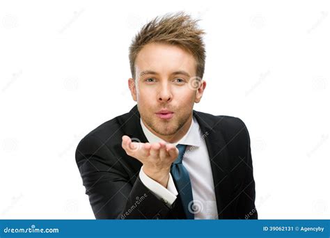 Portrait Of Executive Blowing Kiss Stock Photo Image 39062131