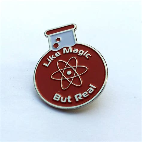Enamel Pin Science Like Magic But Real Lapel Pin Science Nerd Science